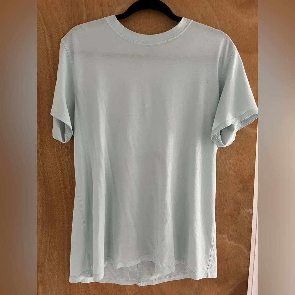 lululemon athletica All Yours Cotton Tee Shirt Powder Blue